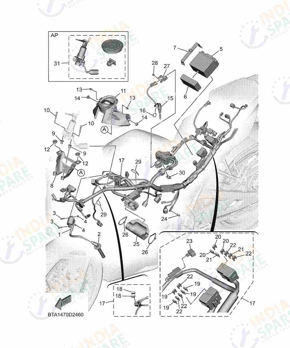 YAMAHA BTA2 R2 200CC Series ELECTRICAL 1